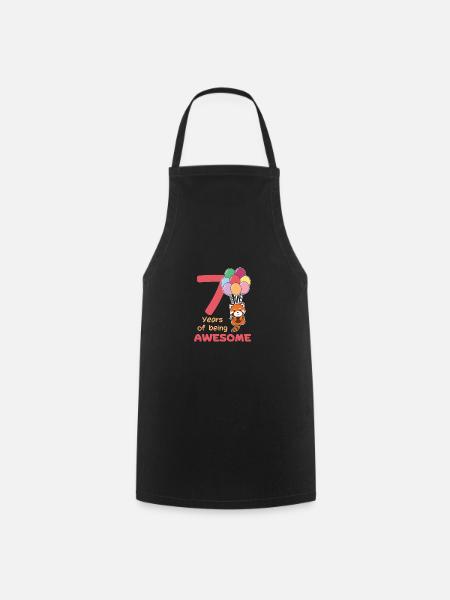 Panda roux pour les enfants de 7 ans - Tablier de cuisine - noir