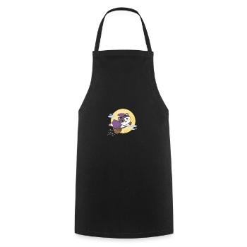 Cat Halloween Witch Kids Witches Costume - Cooking Apron - black - Front - AI Model Male 185 dark (185cm)