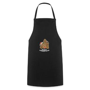 Frohe Weihnachten Quokka Heiligabend Quokkas - Kochschürze - Schwarz - Vorne - AI Model Male 185 dark (185cm)