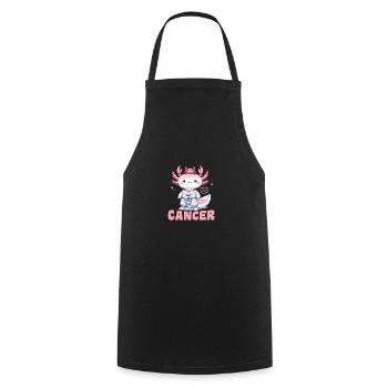 Axolotl as a Cancer Zodiac Sign - Cooking Apron - black - Front - AI Model Male 185 dark (185cm)