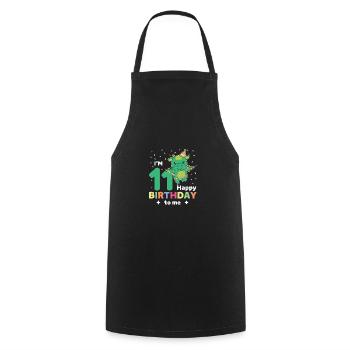Dragon pour les 11 ans pour les enfants de onze ans - Tablier de cuisine - noir - Devant - AI Model Male 185 dark (185cm)