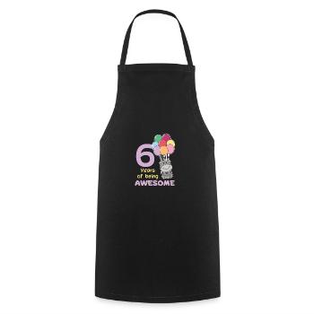 Hippopotame pour les enfants de 6 ans - Tablier de cuisine - noir - Devant - AI Model Male 185 dark (185cm)
