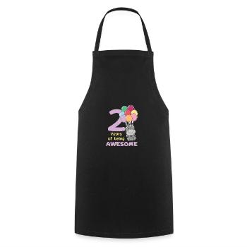 Hippopotame pour les enfants de 2 ans - Tablier de cuisine - noir - Devant - AI Model Male 185 dark (185cm)