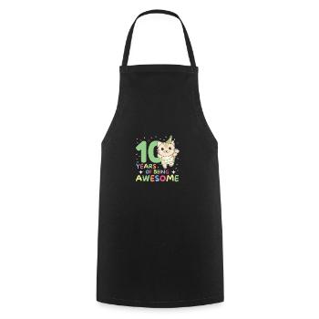 Chat pour les 10 ans Enfants de dix ans - Tablier de cuisine - noir - Devant - AI Model Male 185 dark (185cm)