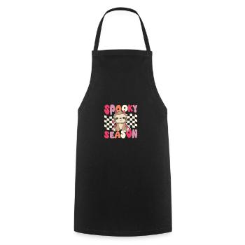 Sloth Halloween Groovy Devil Spooky Season - Cooking Apron - black - Front - AI Model Male 185 dark (185cm)
