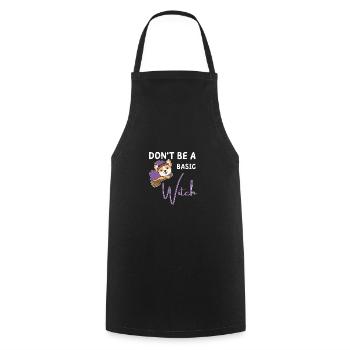 Corgi Halloween Witches don't be a basic witch - Cooking Apron - black - Front - AI Model Male 185 dark (185cm)