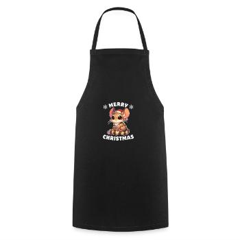 Christmas Fairy Lights Springmouse - Cooking Apron - black - Front - AI Model Male 185 dark (185cm)