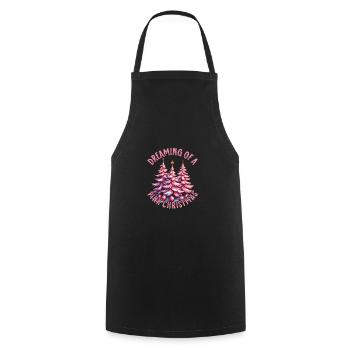 Rêver d’un Noël festif - Tablier de cuisine - noir - Devant - AI Model Male 185 dark (185cm)