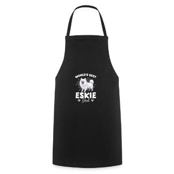 American Eskimo Hund Dog Eskie Dad - Cooking Apron - black - Front - AI Model Male 185 dark (185cm)