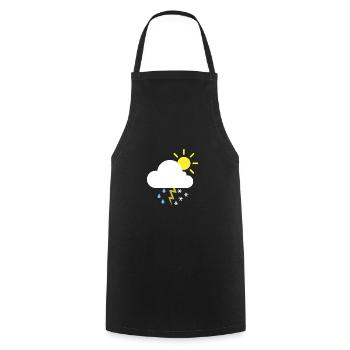Été aujourd'hui - Tablier de cuisine - noir - Devant - AI Model Male 185 dark (185cm)