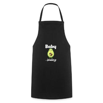 Bébé chargeant une maman d'avocat enceinte drôle - Tablier de cuisine - noir - Devant - AI Model Male 185 dark (185cm)