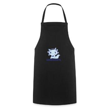 Gamesolotl lustiges Axolotl Wortspiel für Gamer - Kochschürze - Schwarz - Vorne - AI Model Male 185 dark (185cm)