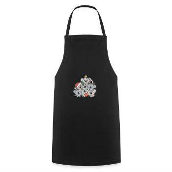 Koala Arbre de Noël Drôle d’Animal Noël - Tablier de cuisine - noir - Devant - AI Model Male 185 dark (185cm)