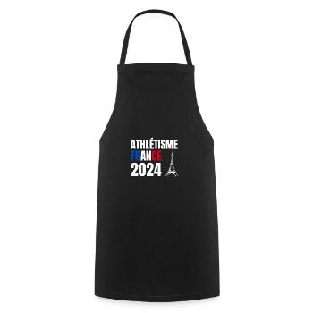 Athletics France Supporter Gift - Cooking Apron - black - Front - AI Model Male 185 dark (185cm)