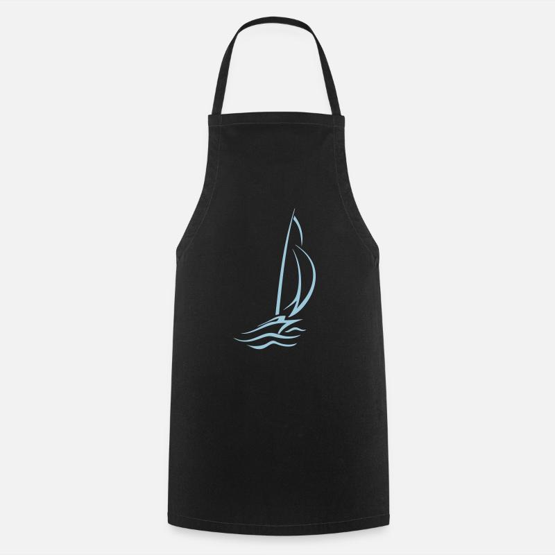 Voilier - Tablier de cuisine - noir