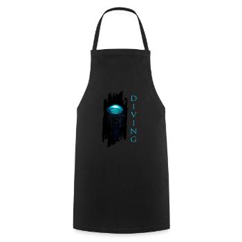 Diving - Kochschürze - Schwarz - Vorne - AI Model Male 185 dark (185cm)