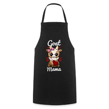 Chèvre Maman Coeur Chèvres Amour Chèvre Maman - Tablier de cuisine - noir - Devant - AI Model Male 185 dark (185cm)