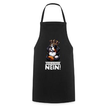 Avant de demander Mountain Dog de Bernois, Mountain Dogs - Tablier de cuisine - noir - Devant - AI Model Male 185 dark (185cm)