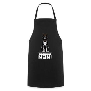 Bevor Du Fragst Deutsche Dogge Doggenbesitzer - Kochschürze - Schwarz - Vorne - AI Model Male 185 dark (185cm)