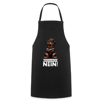 Avant que vous ne demandiez, pas de Rottweiler propriétaire de rottweiler - Tablier de cuisine - noir - Devant - AI Model Male 185 dark (185cm)