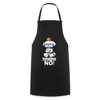 Before You Ask Malteser Maltese Owners Maltese - Cooking Apron - black - Front - AI Model Male 185 dark (185cm)