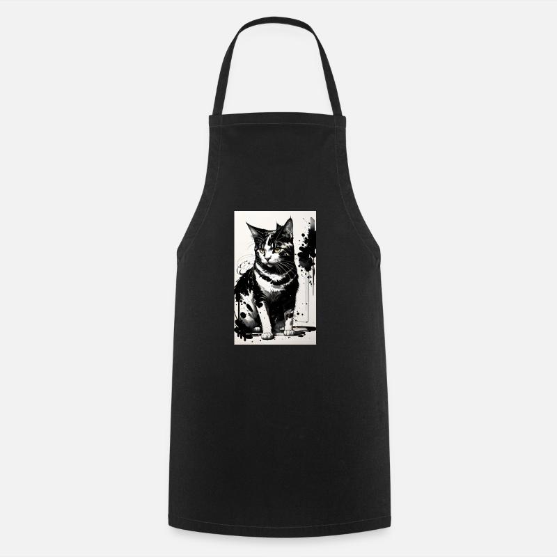 Cat magic: your style, your gentleness - Cooking Apron - black