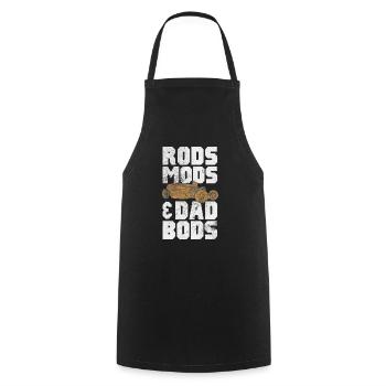 Rod mods & dad bods - Kochschürze - Schwarz - Vorne - AI Model Male 185 dark (185cm)