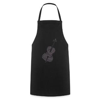Musique classique Violoncelle - Tablier de cuisine - noir - Devant - AI Model Male 185 dark (185cm)