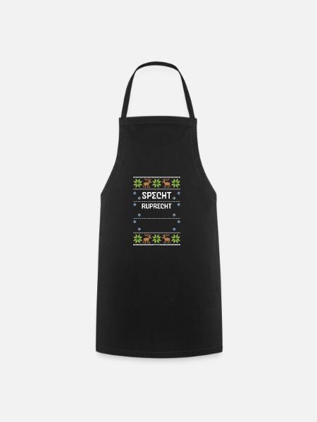 Specht Ruprecht - Ugly Christmas - Kochschürze - Schwarz