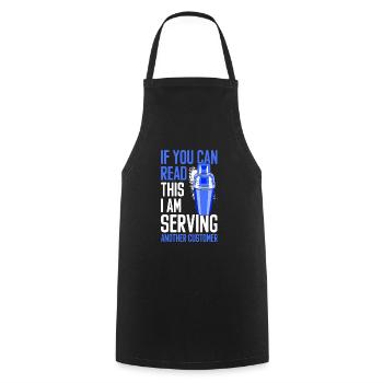 Cocktail Alcohol Mixer Tequila Sunrise - Cooking Apron - black - Front - AI Model Male 185 dark (185cm)