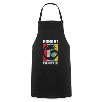 Bonsai Grower Tree - Cooking Apron - black - Front - AI Model Male 185 dark (185cm)
