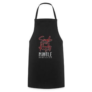 Single Person Freedom Flirting - Cooking Apron - black - Front - AI Model Male 185 dark (185cm)
