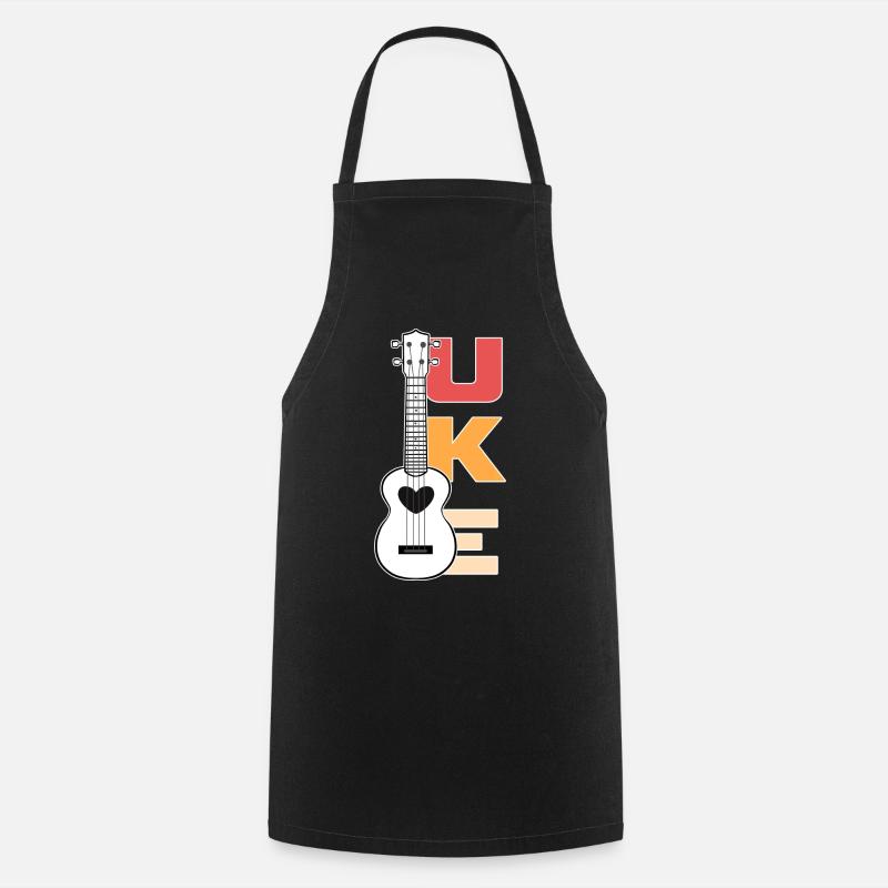 Ukulele - Tablier de cuisine - noir