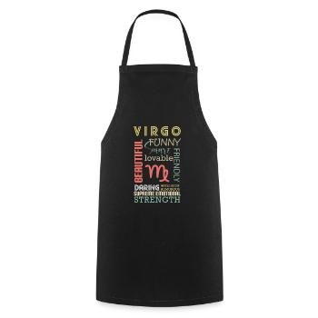 Horoscope Element Planet - Cooking Apron - black - Front - AI Model Male 185 dark (185cm)