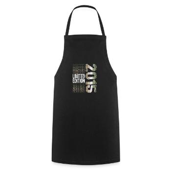 Limited Edition seit 2015 Geburtstag Vintage 2015 - Kochschürze - Schwarz - Vorne - AI Model Male 185 dark (185cm)