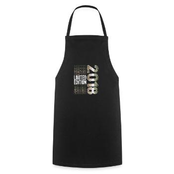 Limited Edition Since 2018 Birthday Vintage 2018 - Cooking Apron - black - Front - AI Model Male 185 dark (185cm)