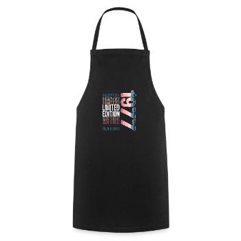 Limited Edition Since 1977 Birthday Vintage 1977 - Cooking Apron - black - Front - AI Model Male 185 dark (185cm)