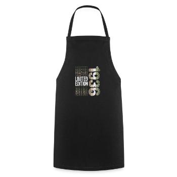 Edition limitée depuis 1936 Anniversaire Millésime 1936 - Tablier de cuisine - noir - Devant - AI Model Male 185 dark (185cm)