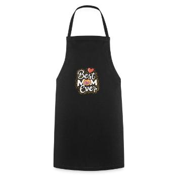 Best Mom Forever - Cadeau de fête des mères - Tablier de cuisine - noir - Devant - AI Model Male 185 dark (185cm)