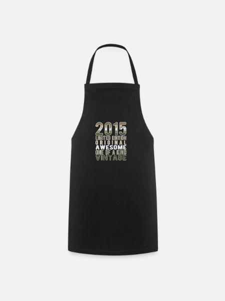 Limited Edition seit 2015 Geburtstag Vintage 2015 - Kochschürze - Schwarz