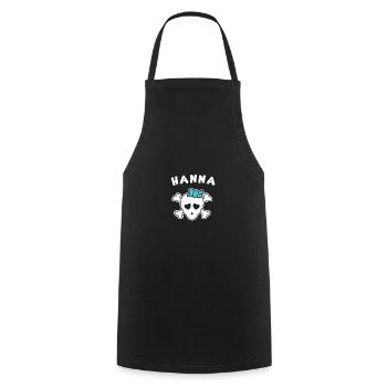 Pirate Hanna Design for Girls and Women - Cooking Apron - black - Front - AI Model Male 185 dark (185cm)