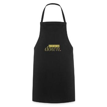 slow down - Cooking Apron - black - Front - AI Model Male 185 dark (185cm)