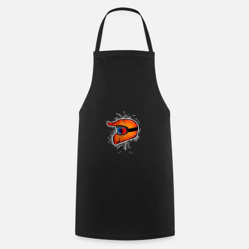 Motocross red - Cooking Apron - black