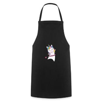 Licorne les licornes smart hoop sport licornes - Tablier de cuisine - noir - Devant - AI Model Male 185 dark (185cm)