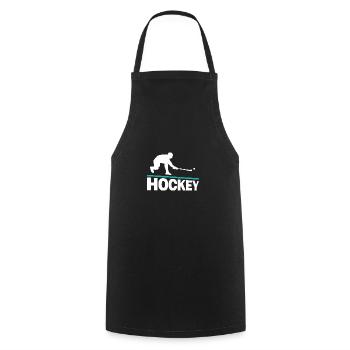 Field hockey Field hockey players - Cooking Apron - black - Front - AI Model Male 185 dark (185cm)