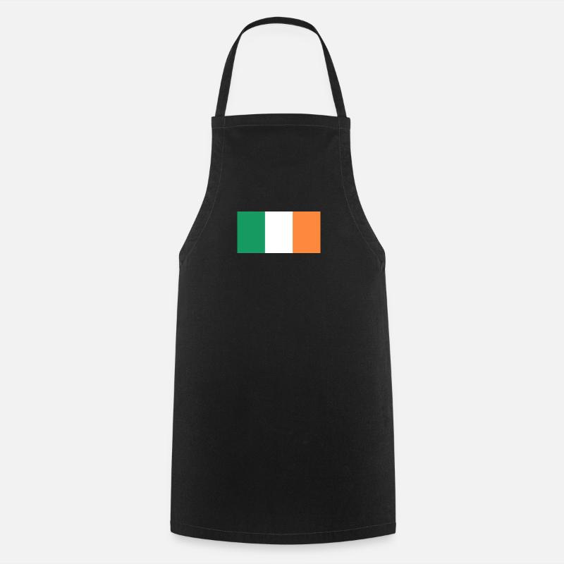 Irish flag - Cooking Apron - black