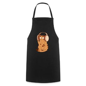 Ocelot DJ - Tablier de cuisine - noir - Devant - AI Model Male 185 dark (185cm)