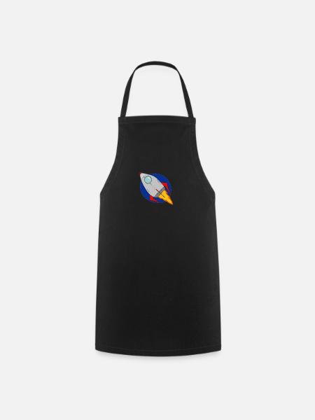 Rakete - Kochschürze - Schwarz