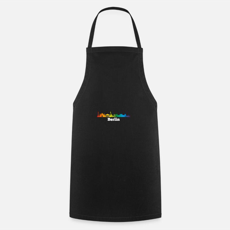 Skyline Berlin, LGBT - Tablier de cuisine - noir