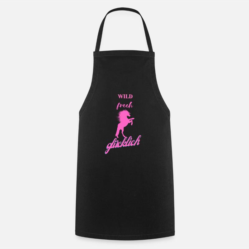 sauvage effronté heureux - Tablier de cuisine - noir